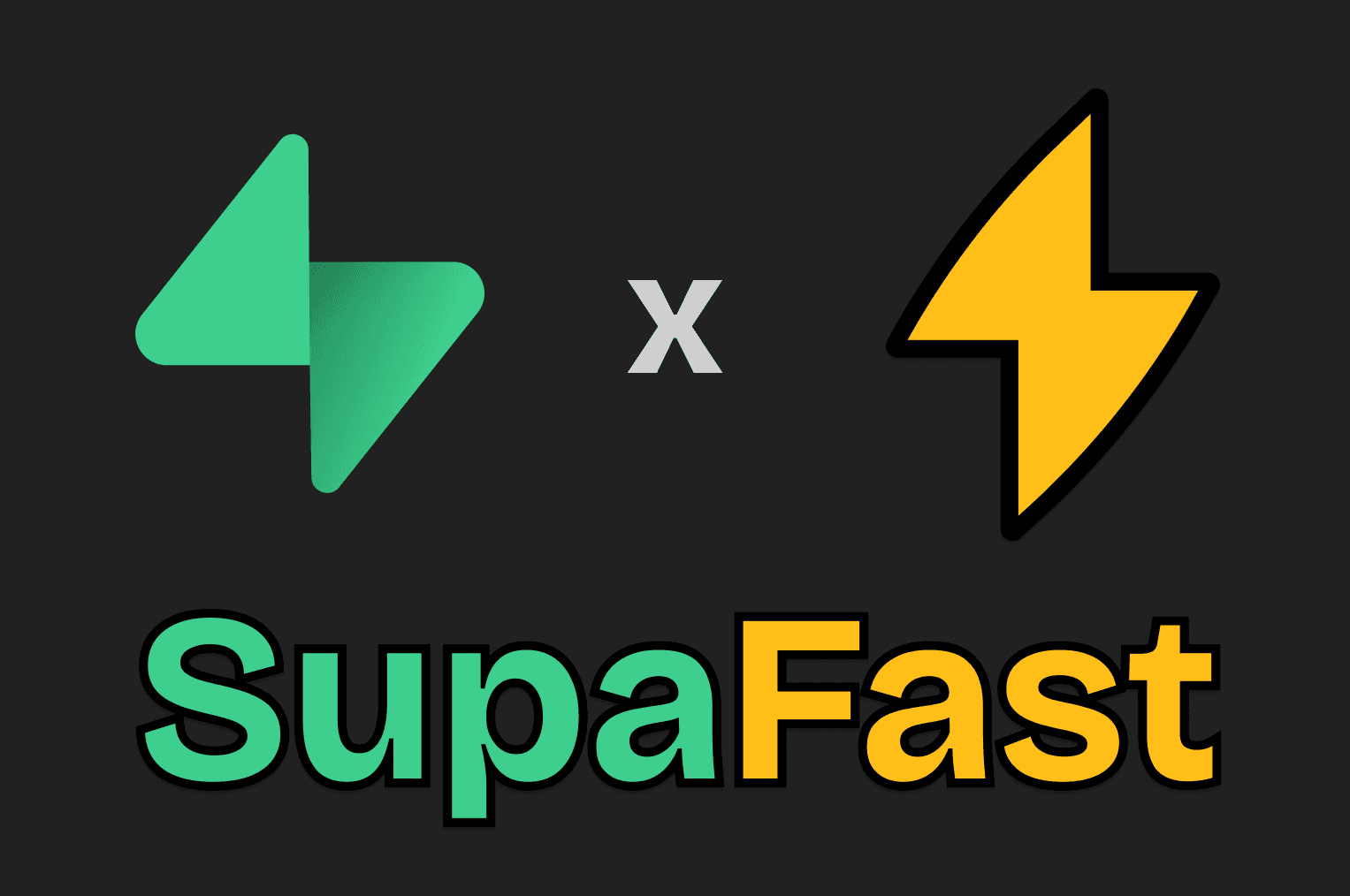 Supabase and TranscribeAI logo combined